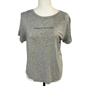 🦄 H&M Divided 🦄 “Unicorns are Real” 🦄 short Sleev tee size M EUC